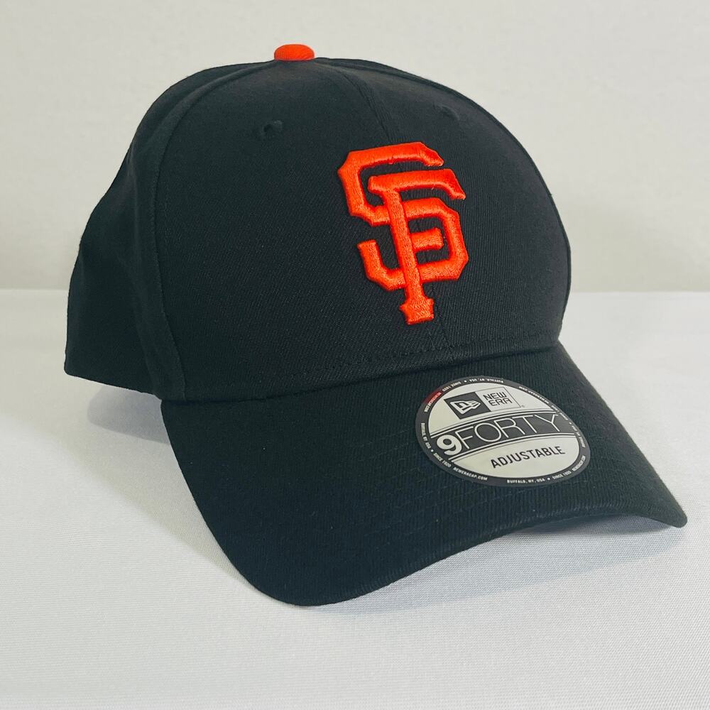 San Francisco Giants Baseball New Era 9Forty Adjustable Hat Cap MLB Black Orange